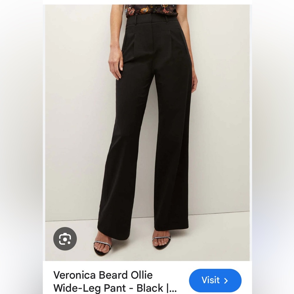 Veronica Beard Ollie Wool Blend wide leg pants